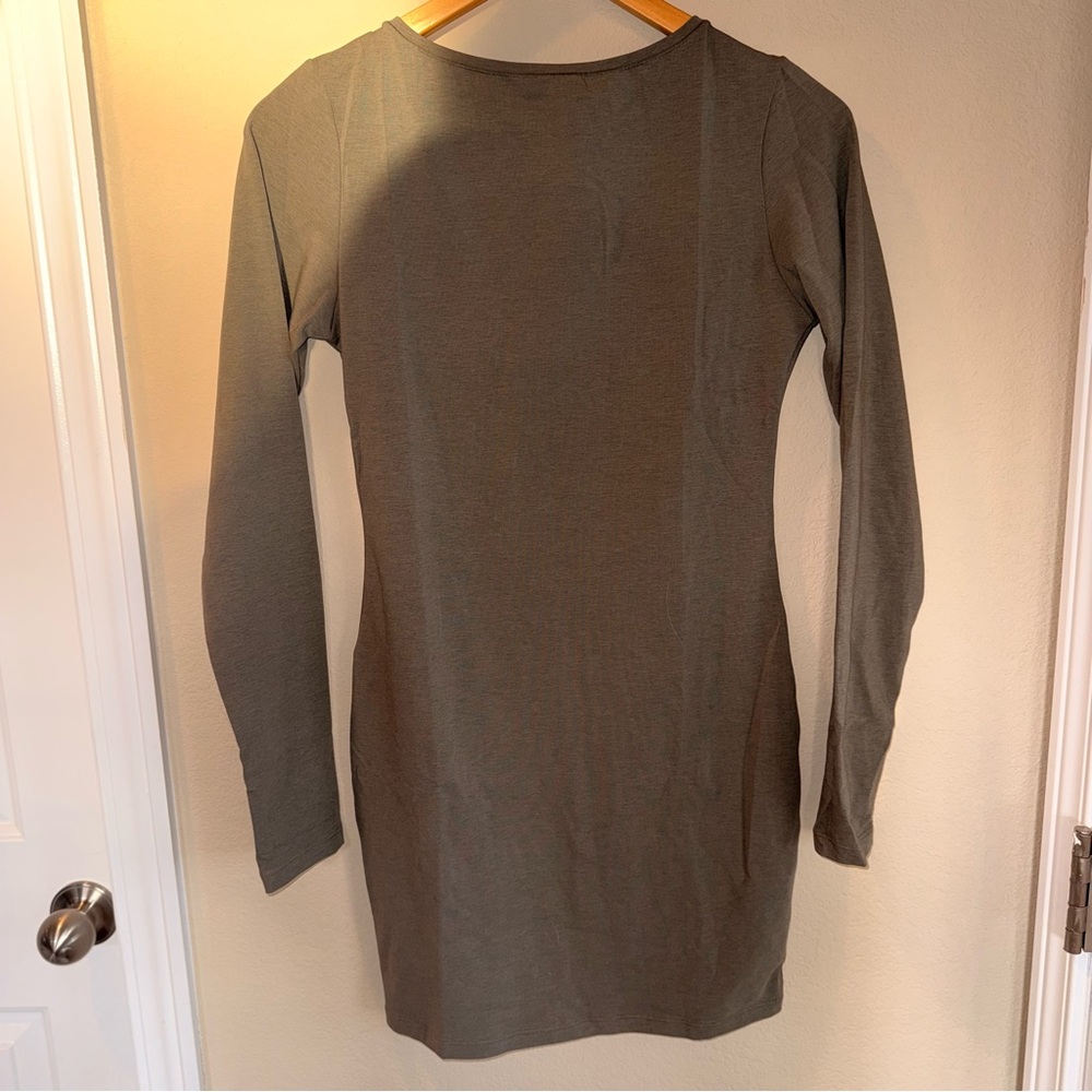 Olive Long Sleeve Dress